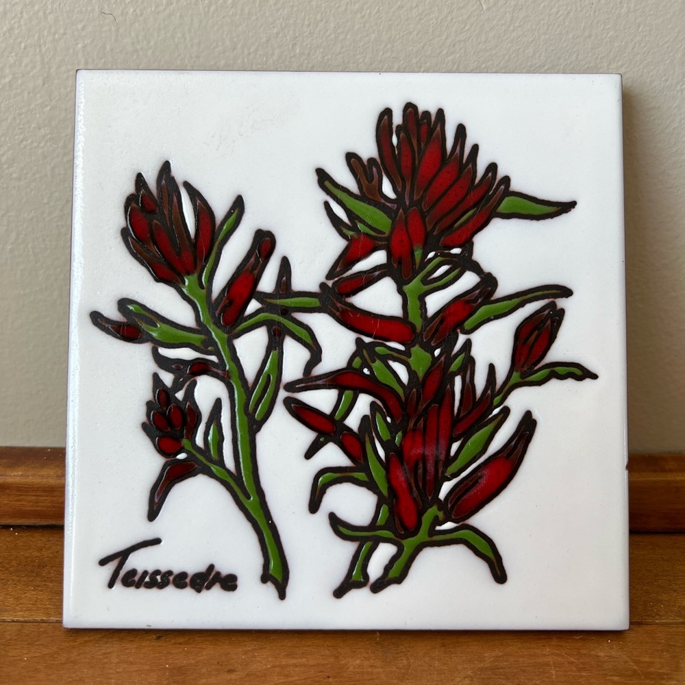 Vintage Teissedre Pepper Plant Trivet